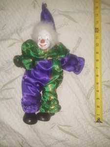 Happy Clown Porzellan Puppe - Bild 1 von 7