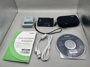 Canon PowerShot 520 HS 10.1MP Digital ELPH Kamera mit 12x Zoom schwarz mit 8GB - Bild 1 von 13