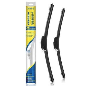 24" + 19" Wiper Blades for Ford Fusion Chevy Equinox Dodge Journey - 2 Pack - Picture 1 of 6