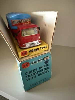 Corgi Major Toys #1130 Bedford TK and Horsebox Trailer Chipperfields Circus - Image 1 of 4