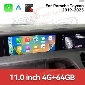 4+64GB Android 13 LCD Co-pilot Entertainment Screen For Porsche Taycan 2019-2025 - Picture 1 of 13