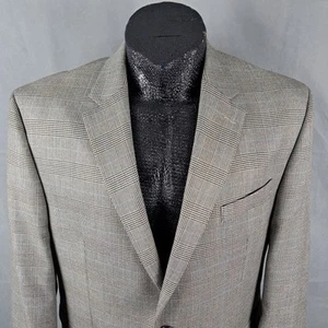Chaps Sportcoat 46R Men Prince Of Wales Check 2-Button Multicolor Blazer Jacket - Picture 1 of 11