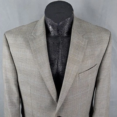Chaps Sportcoat 46R Men Prince Of Wales Check 2-Button Multicolor Blazer Jacket  - Image 1 of 4