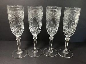 Cristal D'Arques - Durand Antique Clear Champagne Flute Set of 4 - Picture 1 of 4