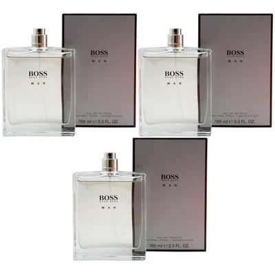 Hugo Boss Boss Man 3 x 100ml Eau de Toilette EdT Spray für Männer - Bild 1 von 2