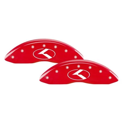 For Kia Cadenza 14-19 Caliper Covers Gloss Red Caliper Covers w Circle Engraving Foto 1 de 2