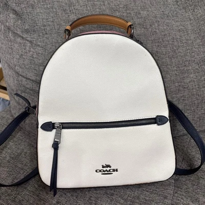 Import duty included  Coach White Pink Canvas Backpack - Image 1 of 4