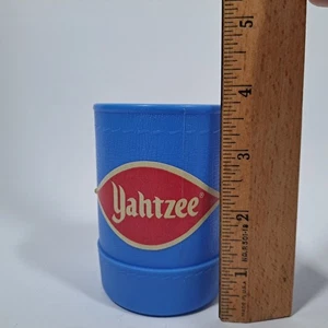 Vintage Blue Plastic 1970's Yahtzee Dice Shaker Cup No Cracks Replacement - Picture 1 of 2