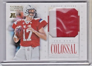 2012-13 National Treasures Colossal Philip Rivers Juego Usado Parche Reliquia #11/49 - Imagen 1 de 2