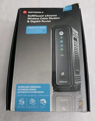 Motorola SBG6580 DOCSIS 3.0 SURFboard eXtreme Wireless Cable Combo Modem-Router - Image 1 of 4