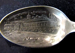 CUCHARA MEMORABLE ORIGINAL 1898 MARCADA Y ESTAMPADA FERIA MUNDIAL DE CHICAGO - Imagen 1 de 5