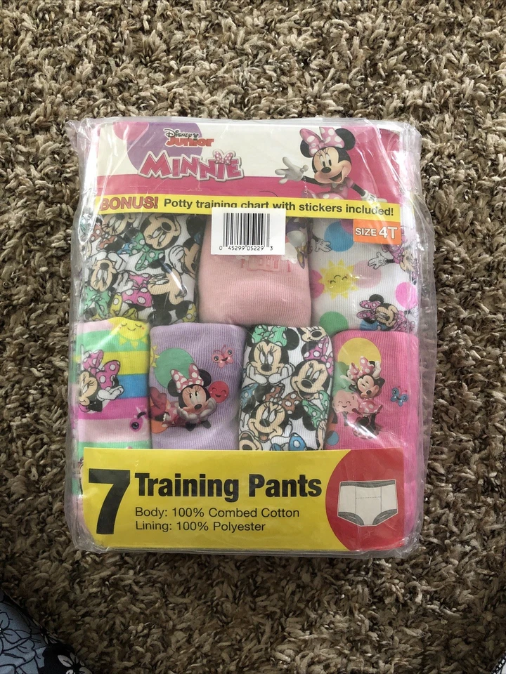 Disney Girls' Minnie Mouse 3pk Training Pant 2t Assorted