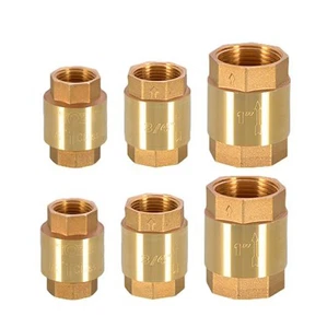 Brass Spring Check Valves : Non-Return Valves : 1/2"-1" BSP for a Pump, Fountain - Picture 1 of 11