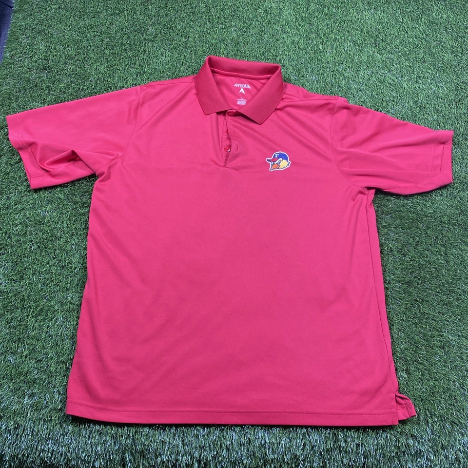 Toledo Mud Hens Polo Shirt Mens Large Red Antigua MILB Baseball  - Image 1 of 4