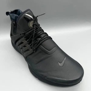 Nike Air Presto Mid Utility Triple 2016 nere 859524-003 scarpe da ginnastica uomo Regno Unito 10 - Foto 1 di 8