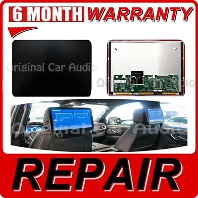 REPAIR 85100044 84824745 LCD Display Suburban GMC Yukon XL Headrest BACK Seat - Image 1 of 4