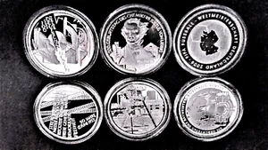 BRD 10 Euro Gedenkmünzen- 2003 pp - komplett alle 6 Ausgaben 2003 - 925 Silber - Bild 1 von 9