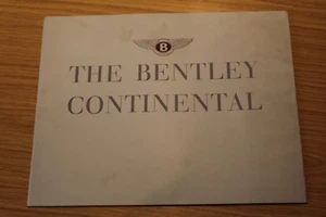 Bentley R Type Continental Sales Brochure Mulliner, Park Ward Saloon & DHC 1955 - Picture 1 of 12