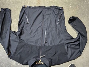 Sun Mountain AT Men's 1/4 Zip Fleece Convertible Utility Jacket Black Size Large - Picture 1 of 7
