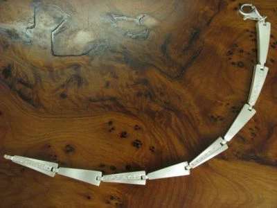 925 Sterling Silber Armband mit Zirkonia Besatz / Echtsilber / 13,4g / 18,8cm - Bild 1 von 3