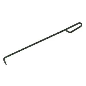 Steel Fire Poker with Loop Handle - Twisted Shaft - Picture 1 of 6