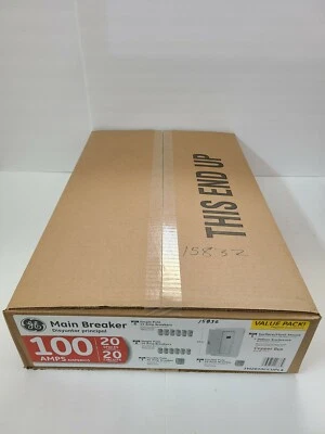 GE 20-Circuit Flush Surface Wall Main Breaker-Box Load Electrical Panel 100 Amp - Image 1 of 2