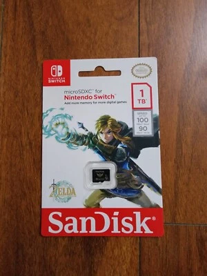 SanDisk 1TB microSDXC UHS-I for Nintendo Switch, Speed Up to 100MB/s Zelda Theme - Image 1 of 2