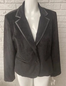 Larry Levine Black Corduroy Blazer / Jacket Size L NWT - Picture 1 of 10