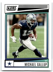 2022 SCORE MICHAEL GALLUP DALLAS COWBOYS #221 - Picture 1 of 2