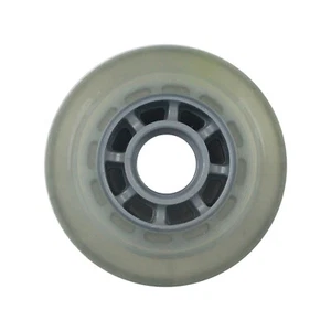 Inline Skate Wheel Multi use 76mm 78A Clear Silver Indoor/Outdoor (Single) - Picture 1 of 3