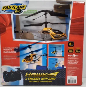 FAST LANE HAWK 4 HELICOPTER REMOTE CONTROL TOYS R US 3 CHANNEL - Picture 1 of 13