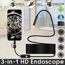 Megapixels HD USB C Endoscope Type C Borescope Inspection Camera for Android