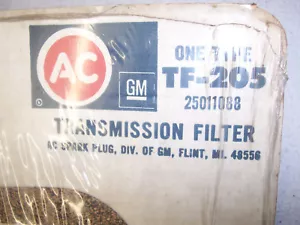 Filtro trans - Buick, Chevy, Olds con 200 Hydro, 1979 hasta 87 - Repl. AC PF205 - Imagen 1 de 2