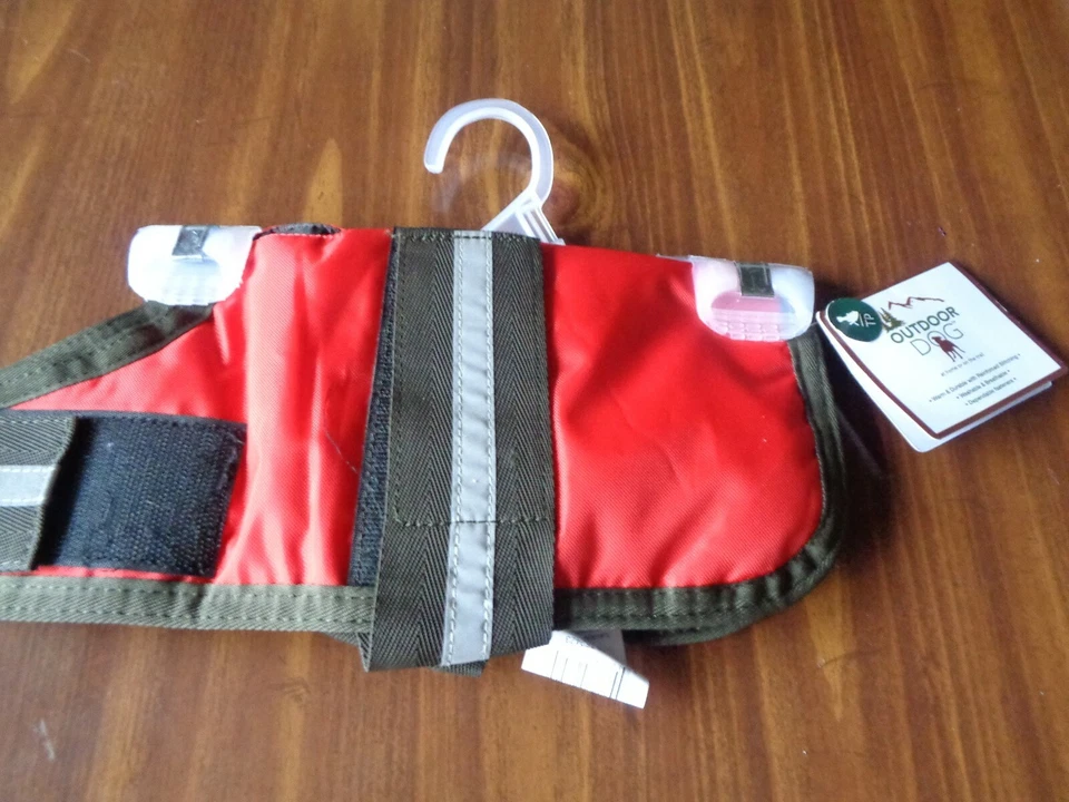 CHALECO DE SEGURIDAD EXTERIOR PERRO CABALLO MANTA ABRIGO CON TIRA REFLECTANTE TALLA XS S ROJO Foto 1 de 2