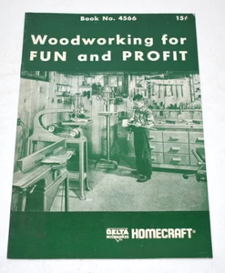 Vtg. 1950's Delta Power Tool Co. Publication - Woodworking for Fun and Profit - Picture 1 of 6