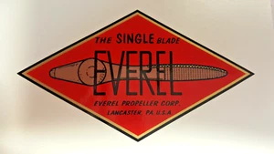 Everel Propeller Decal for Vintage Aircraft 1930s - 1950s WATER SLIDE - Picture 1 of 9