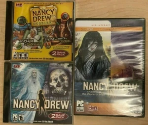 6 Nancy Drew Mystery Adventures Software Lot in 3 packages Trail of Twister NEW - Picture 1 of 5