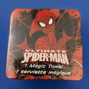 Marvel SPIDERMAN Magic Towel Washcloth 100% Cotton 11.5”x11.5” NEW - Picture 1 of 2