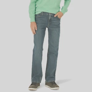 Wrangler Boy's Flex Bootcut Jeans, Woodland, 16 Husky - Picture 1 of 7