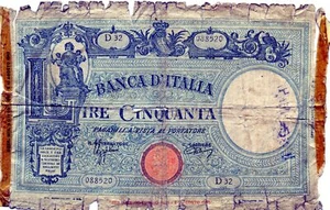 Europa, Italia 50 liras 1931 - 1936 - Imagen 1 de 2