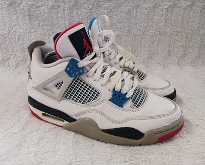 Zapatos de baloncesto Air Jordan 4 Retro SE 'What The' para hombre talla 8 retro EE. UU. rojos/azules Foto 1 de 4