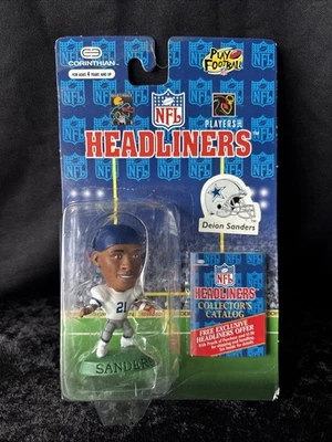 Figura de fútbol americano coleccionable Deion Sanders 1996 NFL Headliners Dallas Cowboys Foto 1 de 4