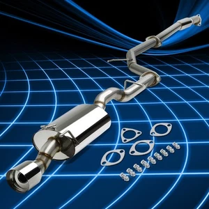 For 12-15 Honda Civic Coupe 4" Oval Muffler Tip Racing Catback Exhaust System - Picture 1 of 6