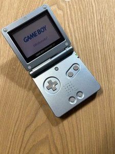 Nintendo Game Boy Advance SP AGS-001 Aqua Blue Console Tested Working (Japan) - Picture 1 of 14