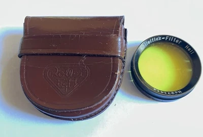 USED CASED VINTAGE PUSH ON ROLLEIFLEX  FILTER HELL No. 271414 - Image 1 of 4