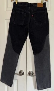 501 Original Chaps Jeans Black Gray Womens 30x32 (actual 30X31) - Picture 1 of 8