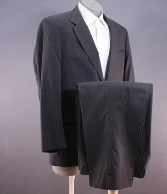 Jos A Bank Gray Wool 2 Piece Suit Men's 2 Btn 44R Flat Fronts 34" Waist - Image 1 of 4