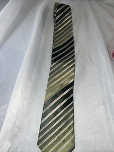 "Corbata de seda a rayas metálicas de pino Alfani 58"" Holiday St Patty 437" - Imagen 1 de 7