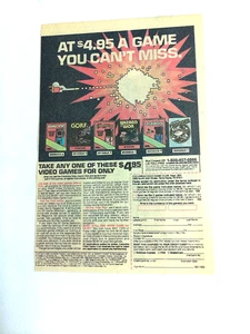 1983 Color Columbia House Video Game Ad  For Atari 2600 Games - Picture 1 of 1