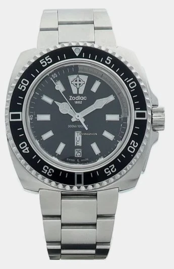 Zodiac ZO2306 V-Wolf Swiss 40mm SS Watch Swiss 1000 Feet / 300 Meters  - Image 1 of 1